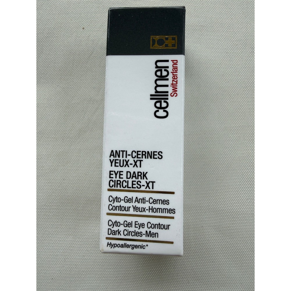 Cellmen Switzerland Eye Dark Circles-XT Cyto-Gel for Men 0.10oz 3ml New in Box